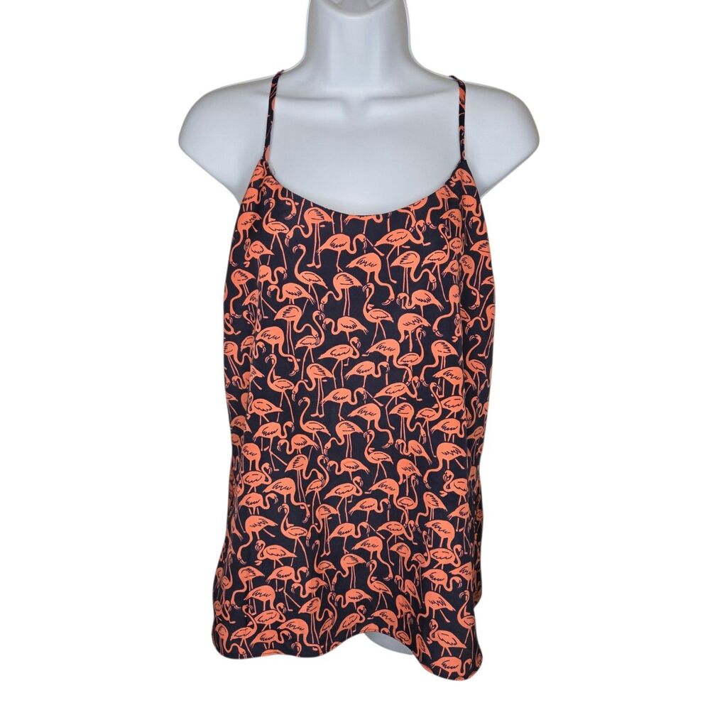 J. Crew Women's Flamingo Print Cami Tank Top - Size 4 (EUC)